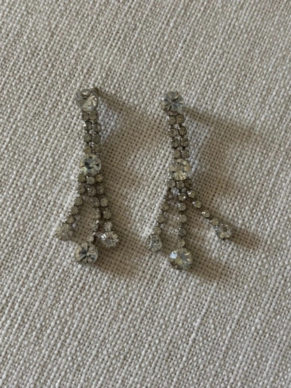 Rhinestone Drop Earrings